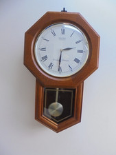 Seiko Quartz Westminster-Whittington Teak Cased Wall Clock