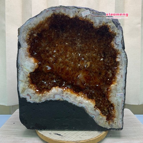 68lb natural citrine geode - citrine,