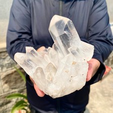 476G A+++ Large Himalayan top quartz clusters/mineral samples -