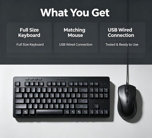 Usb wired keyboard - wired, mouse