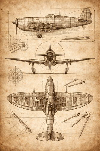 Vintage thunderbolt - vintage, p-47