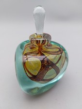 Mdina Glass Hand Blown Perfume Bottle/Stopper - Michael Harris Sea & Sand (W31)