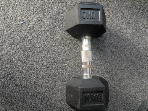 Hex dumbbell rubber - dumbbell,
