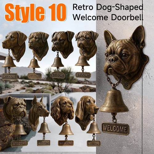 Antique bulldog dobermann - bulldog, door
