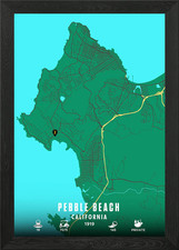 Pebble Beach Golf Links Framed