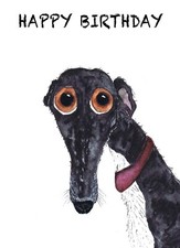 GREYHOUND birthday card -