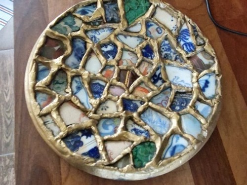 Vintage pique assiette mosaic - pique,