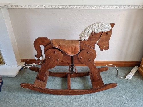 Classic rocking horse - rocking,