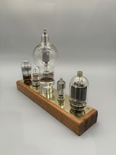 Vintage Radio Valves and Tubes Set Display  Art Deco Style