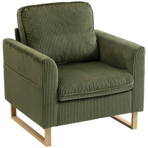 Homcom sofa with metal - with,