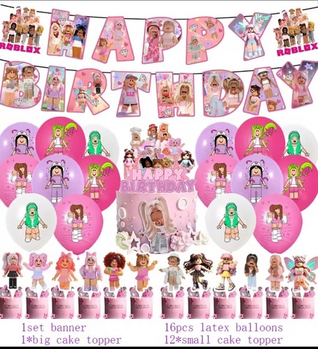 Pink roblox birthday - roblox,
