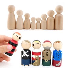 20pcs 35/43/55/65mm Wooden Peg