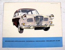 WOLSELEY 15/60 Car Sales