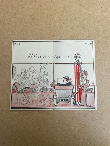 Vintage shell foldout brochure - vintage,