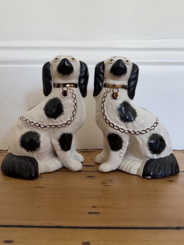Pair antique staffordshire - antique,