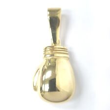 9ct Gold Boxing Glove Pendant Solid 30.2mm UK Hallmarked 25.5g