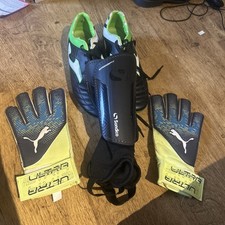 Adult Football Starter Kit - Joma Boots - sondico Shin Pads - Puma Gk Gloves