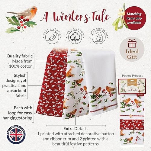 Cooksmart tea towel pack - cooksmart,