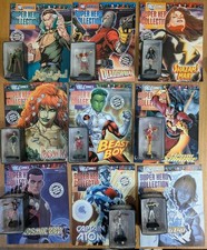 9 DC Comics Super Hero Eaglemoss Figurines with Magazines