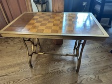 Vintage Chess Table Bronze
