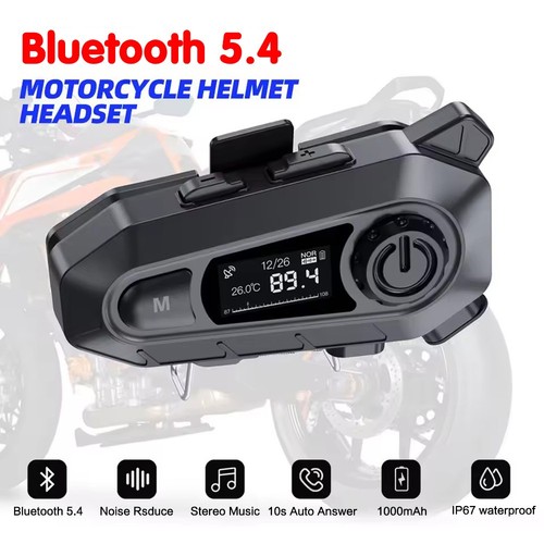 Bluetooth-5.4-Motorcycle-Helme