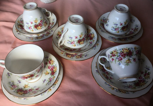 Set vintage tea cups - set, 5