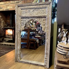 Large Vintage Indian Carved