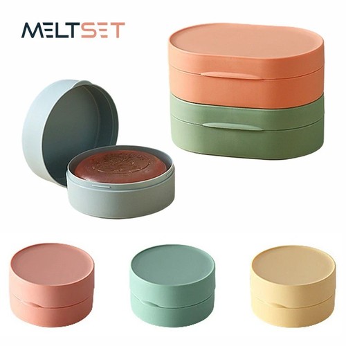 Portable soap dish - portable, round