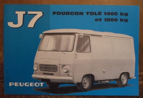 Peugeot van range orig 1967 - peugeot, j7