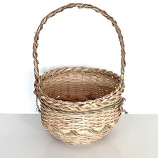 Large Vintage Basket Woven