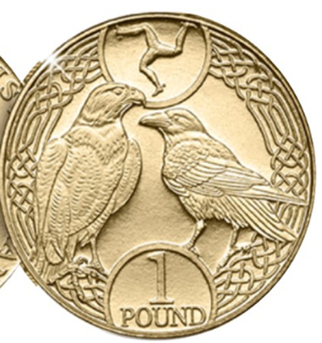Isle man coin 1 - isle,