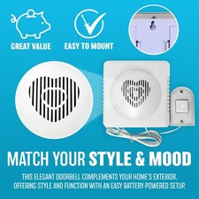 2 X DOOR BELL WIRED CHIME