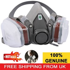 7 in 1 Half Face Mask For 6200 Series Gas Painting Spray Protection Respirator