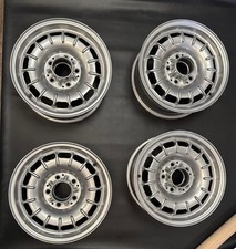 Genuine Mercedes-Benz W123 Alloy Wheel Set Mexican Hat 6Jx14H2 ET30 1264001902