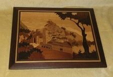 vintage Italian inlaid wood