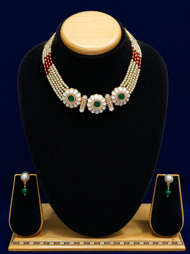 Moissanite kundan polki - kundan,