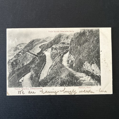 Antique postcard ilfracombe - antique,