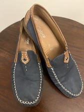 Gabor Ladies Navy Moccasin