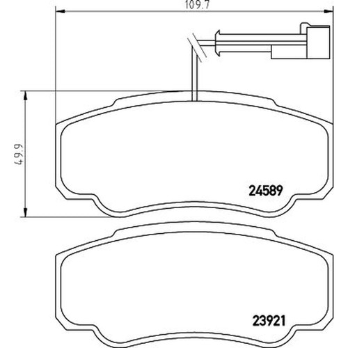 Don rear brake pad set - don,