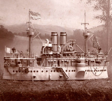 USS Maine Battleship Model