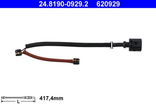 Warning contact brake pad - warning, contact,