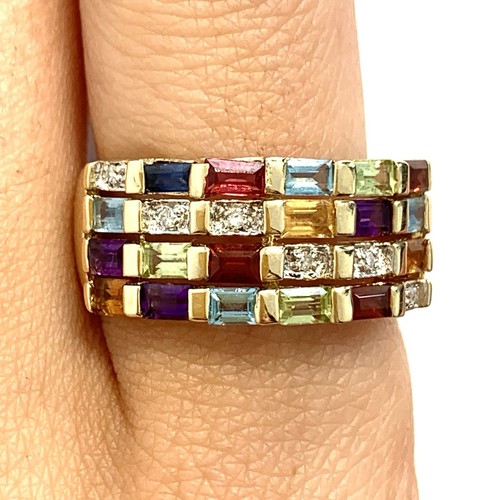 Multi gemstone diamond - multi-gemstone,
