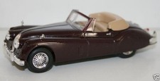 1/43 SCALE DIECAST METAL MODEL - JAGUAR XK140 - BURGUNDY