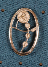 9ct Gold Brooch Charles Rennie