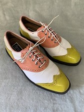 Golf Shoes Size 7 Foot joy My Joys Opti Flex Orange Yellow White Unusual