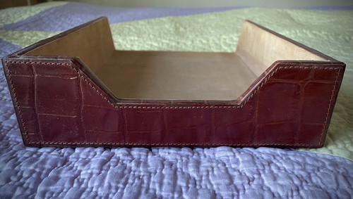 Vintage leather desk - vintage, desk/letter