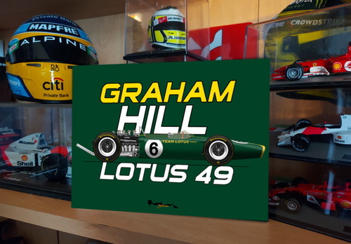 Graham hill lotus f1 - lotus, 49
