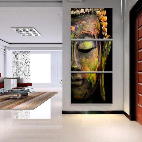 Panels large buddha head - 3,