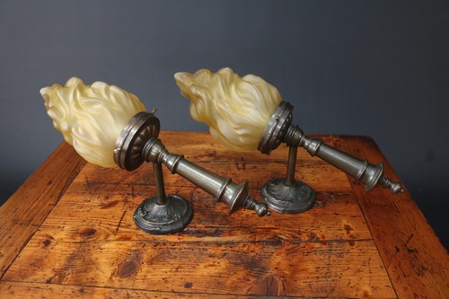 Vintage flame torch wall - vintage,