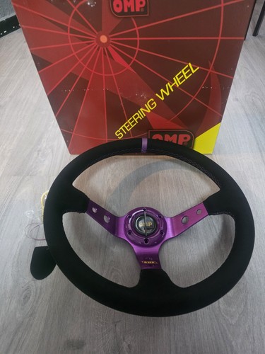 Suede deep dish steering wheel - suede,